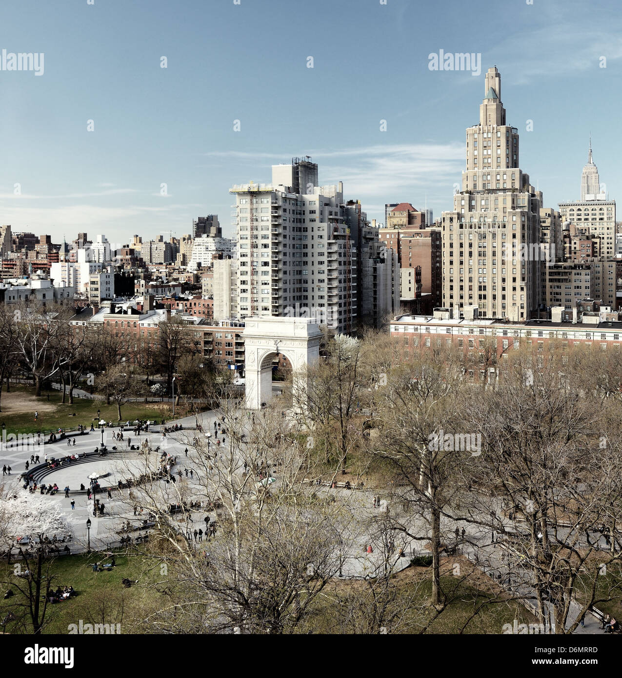 Washington Square Park in New York City Stock Photo