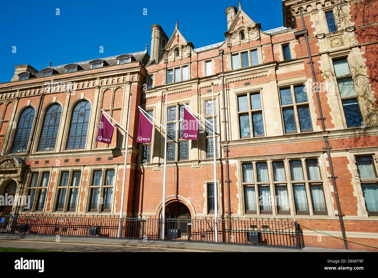Facade of the Royal Institution of Charted Surveyors Westminster London UK Stock Photo