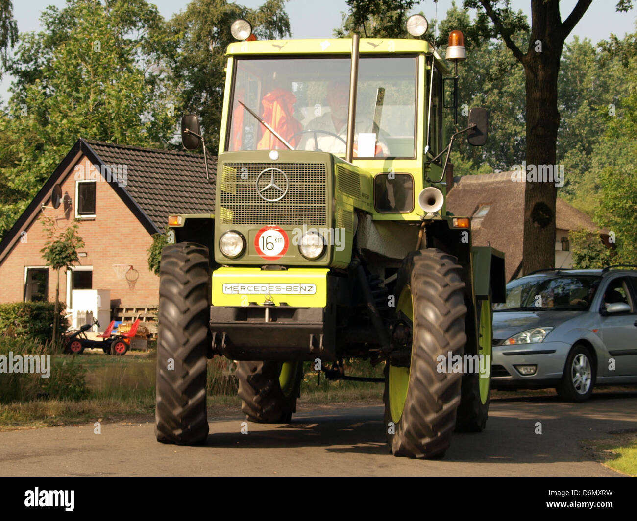 The Green Mercedes Benz MB track 700S is a robust off-road vehicle ...