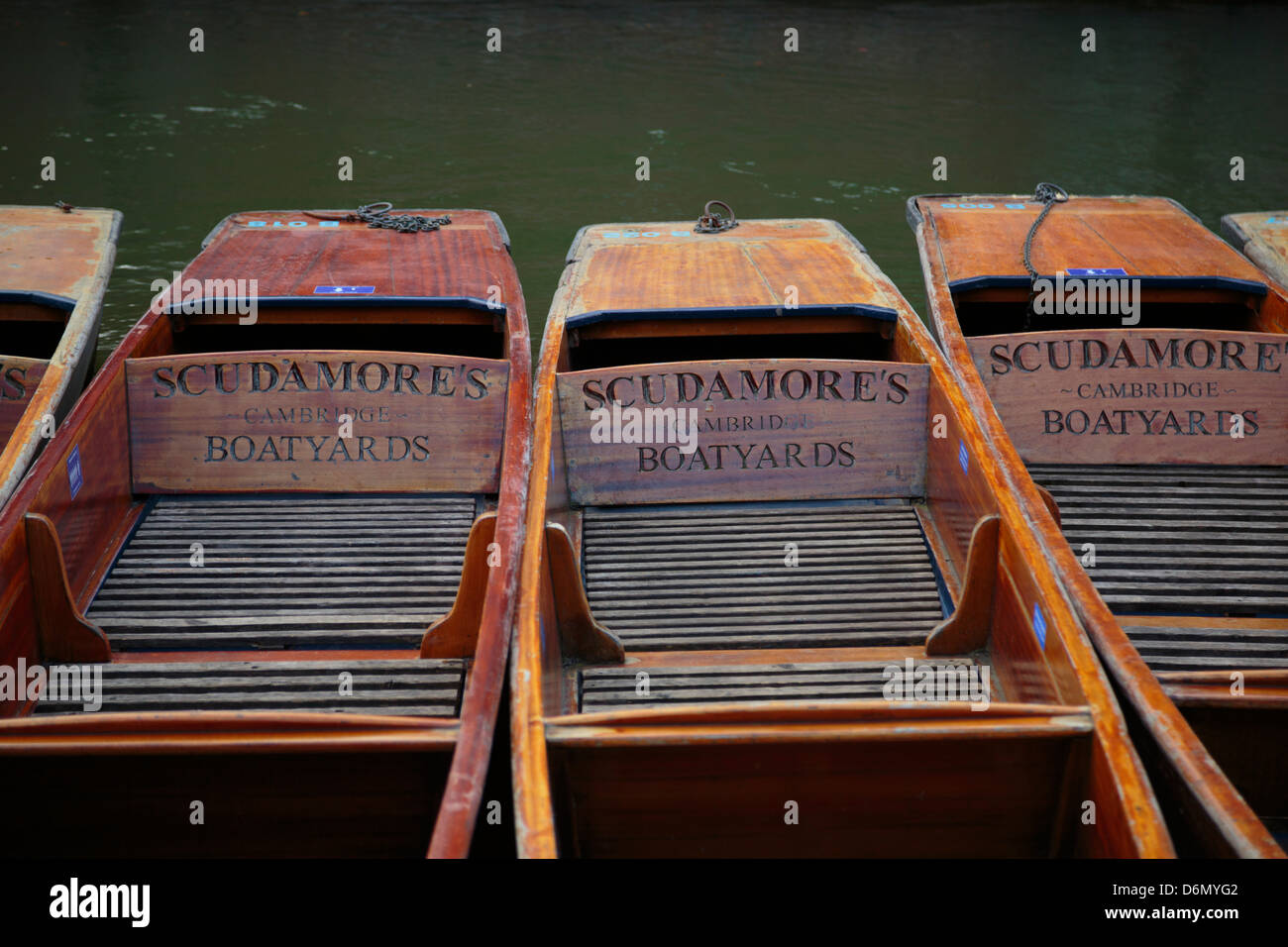 Scudamore's Cambridge Boatyards, boats for hire, River Cam, Cambridge, England Stock Photo