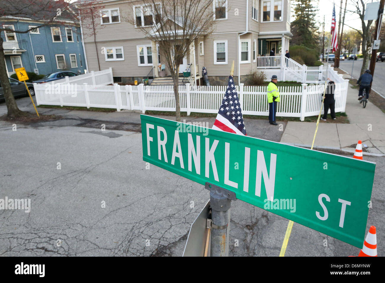 Watertown, Massachusetts, USA. 20th April, 2013. The scene surrounding