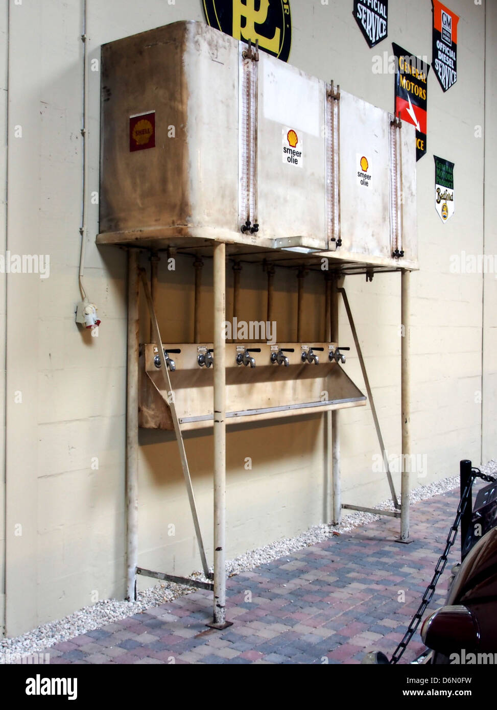 Oil dispenser unit pic2 Stock Photo Alamy