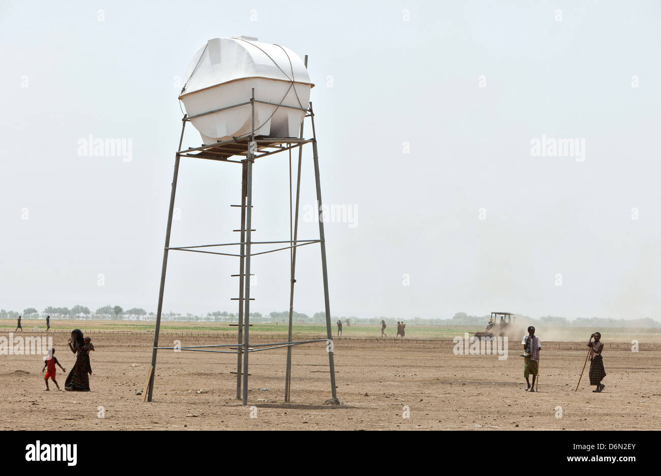 Awash, Ethiopia, the construction of water tanks Stock Photo Alamy