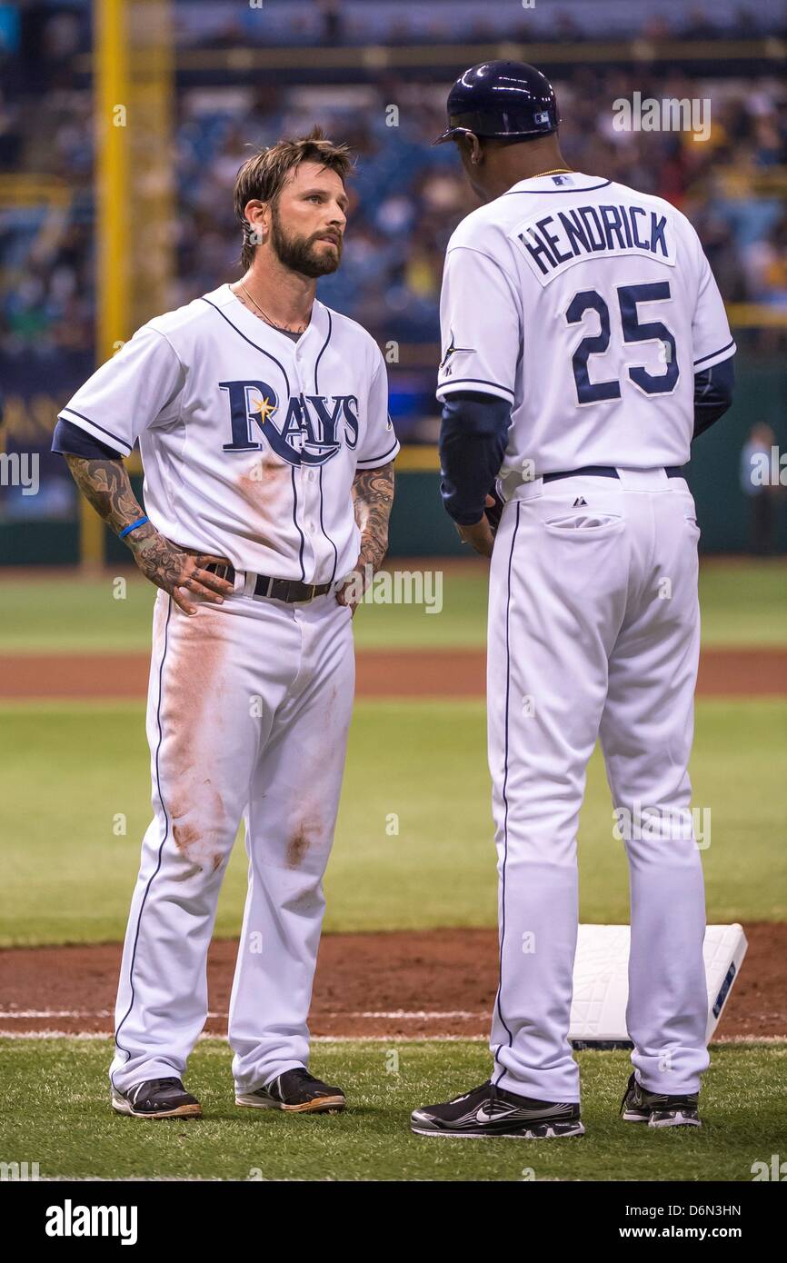 St Petersburg, USA. April 20, 2013 Tampa Bay Rays third baseman Ryan