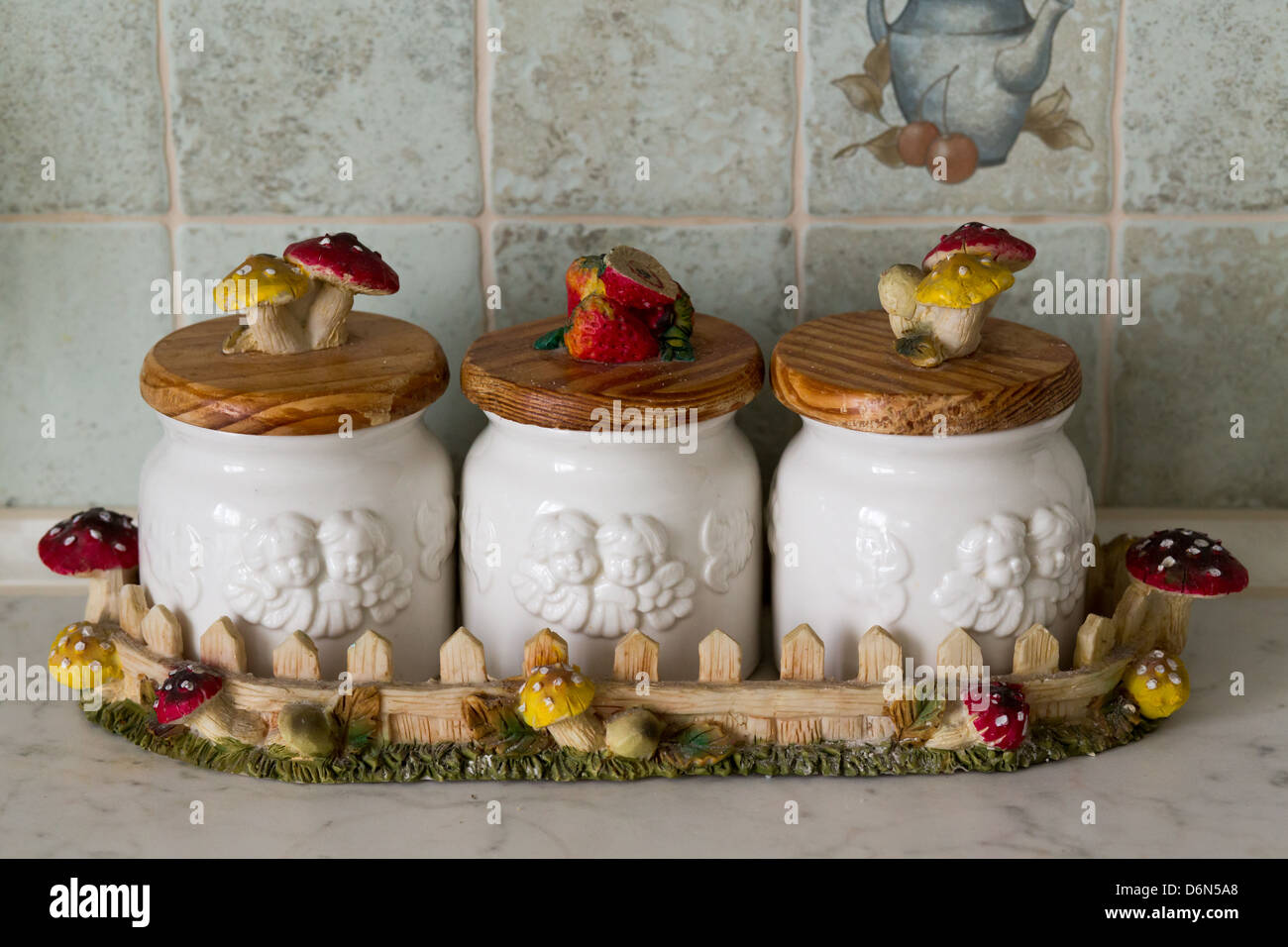 Unique Kitchen Containers Containers in the kitchen Stock Photo - Alamy