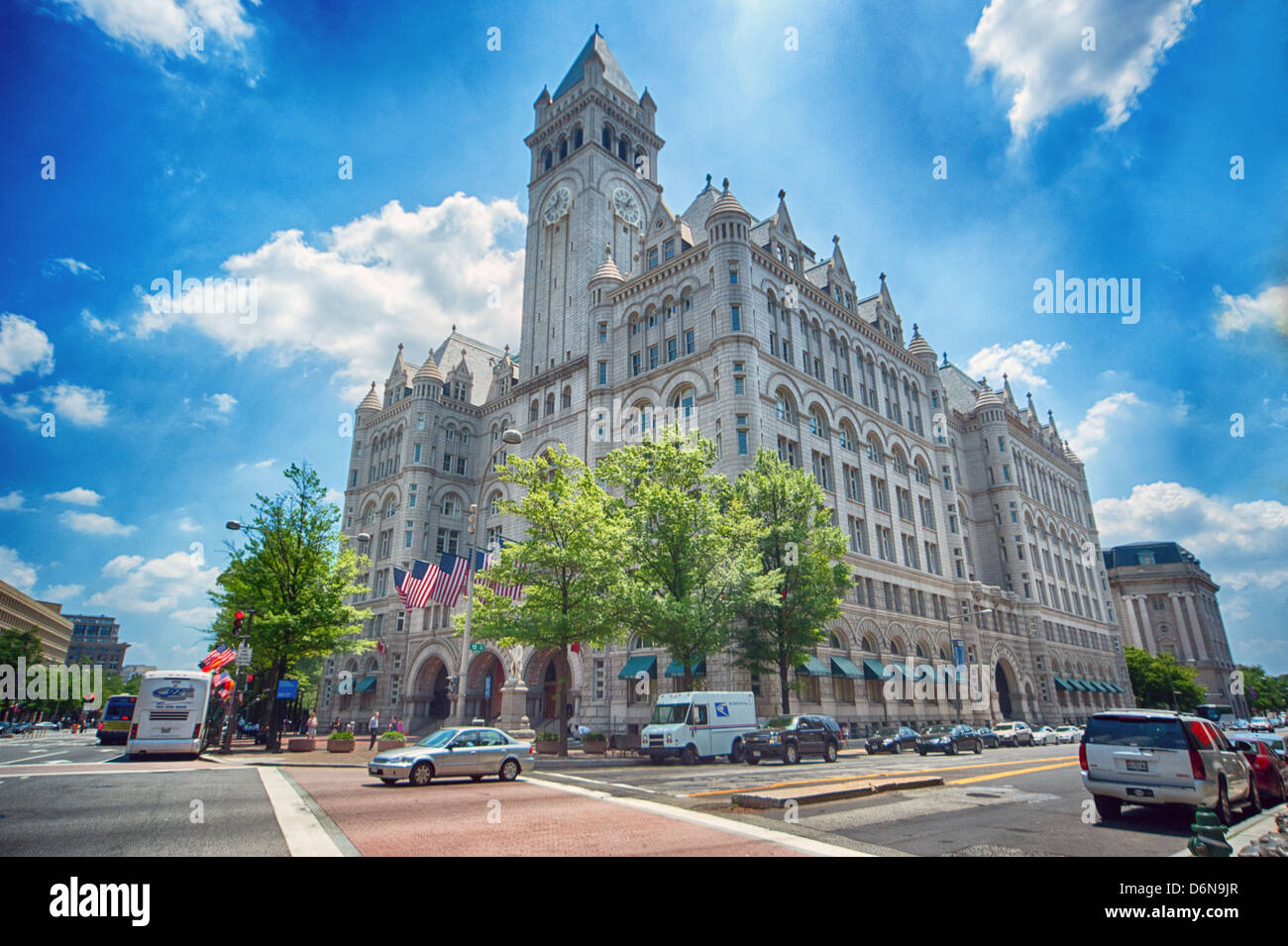 Old Post Office Building in DC. Stock Photo