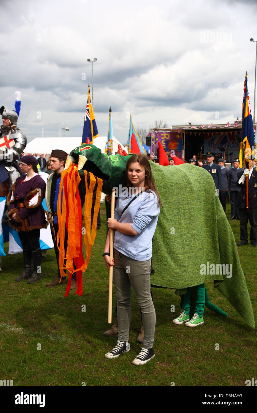 St george day fancy dress hi-res stock 