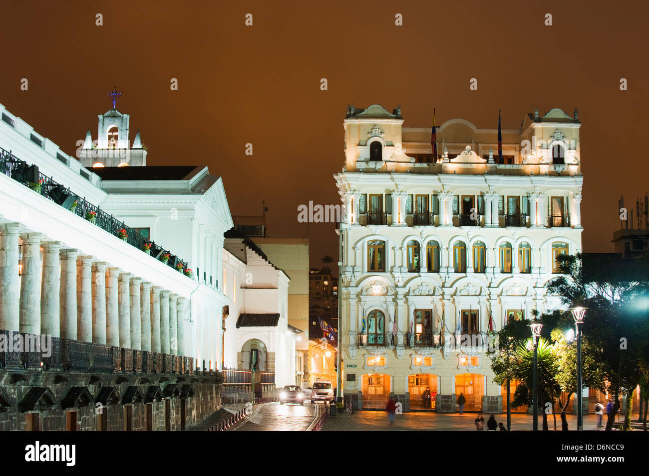 Grand Square, old town, Unesco World Heritage site, Quito, Ecuador, South America Stock Photo