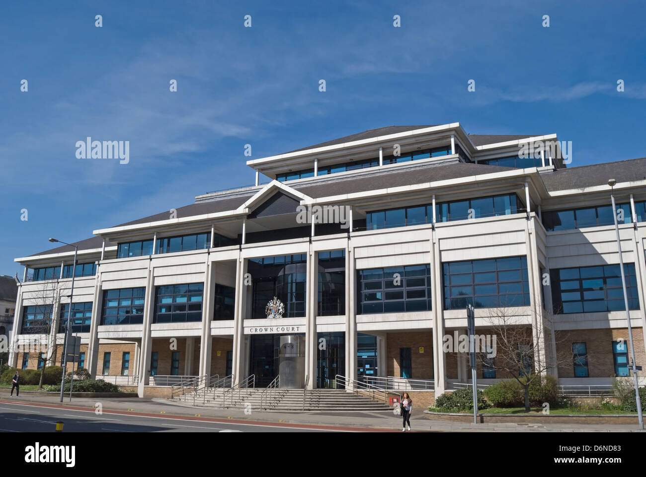 exterior of kingston crown court, kingston upon thames, surrey, england