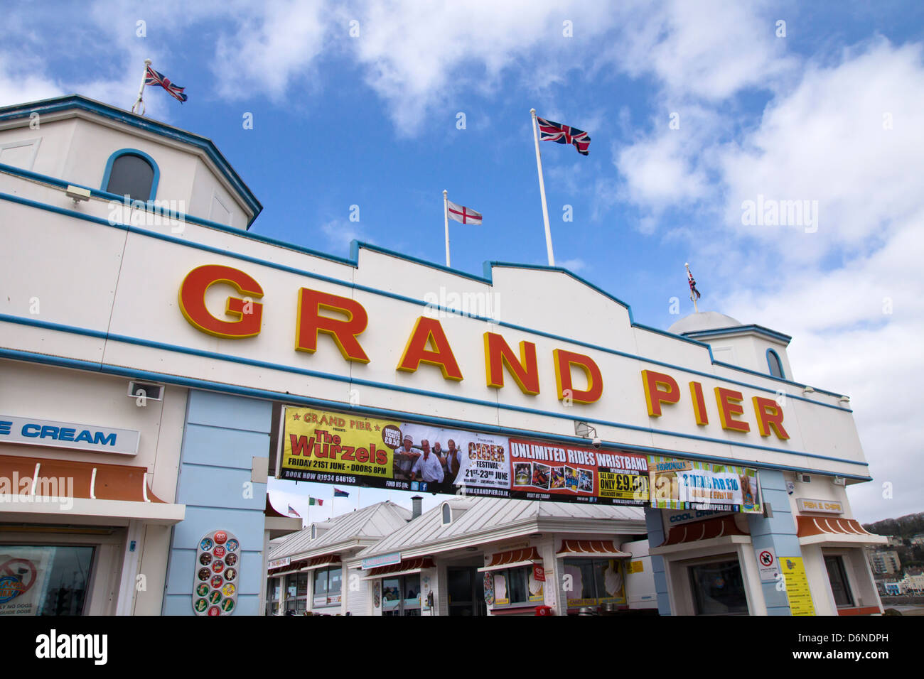 The Grand Pier Weston-super-Mare Somerset England UK Stock Photo