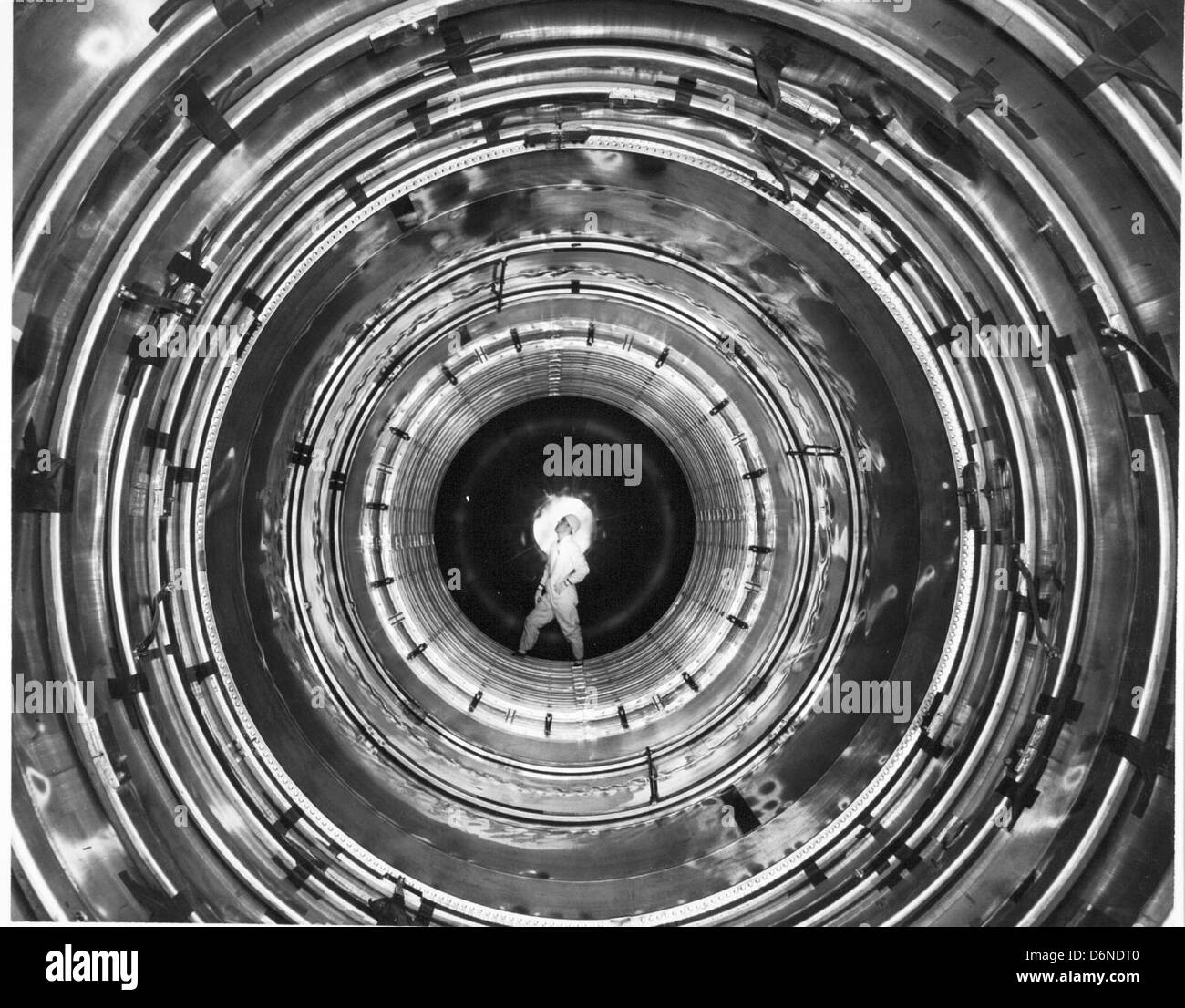 A photograph from the Convair/General Dynamics plant during 1950-1959 ...
