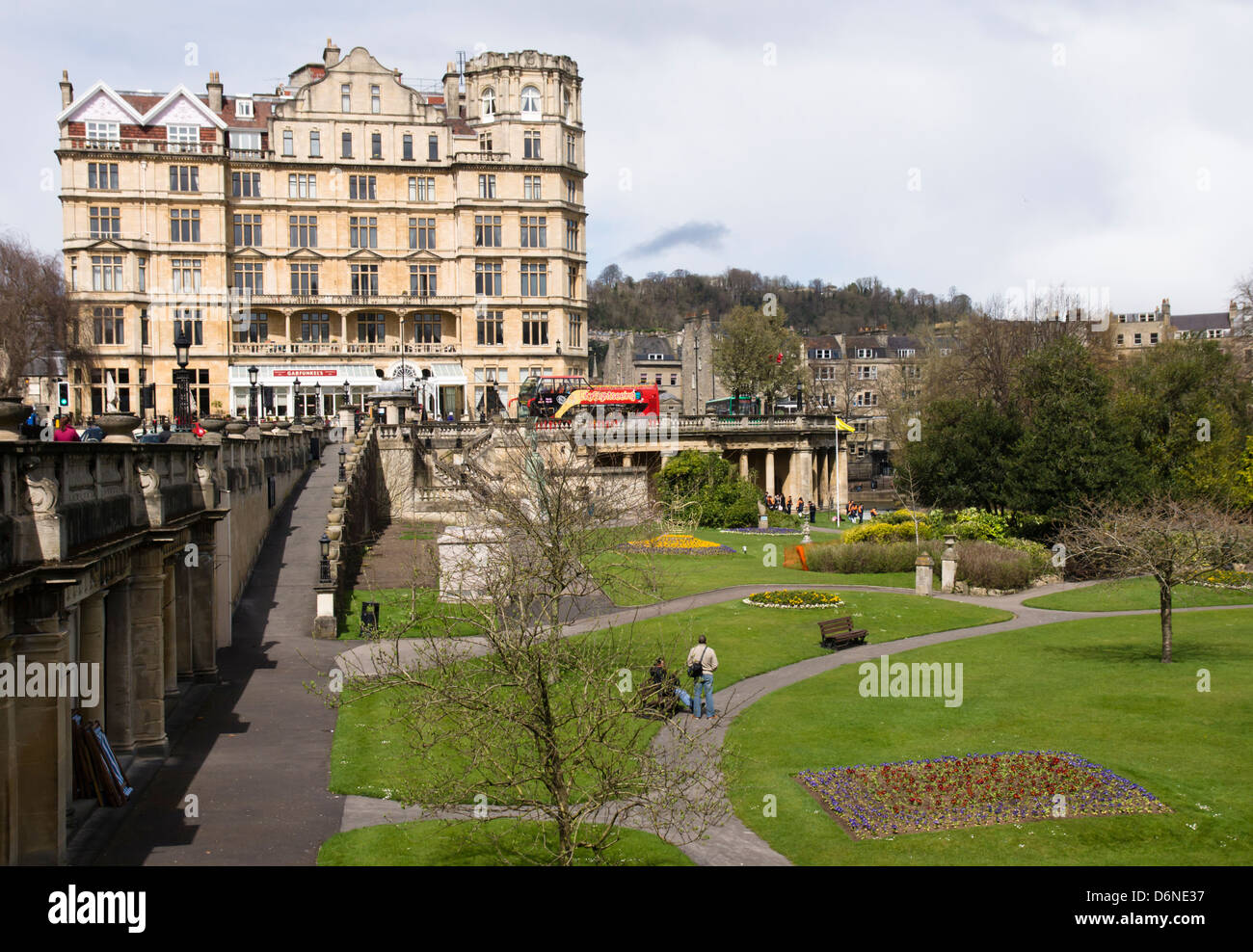 Grand Parade and Parade Gardens, in Bath a Georgian City in somerset England UK Stock Photo - Alamy