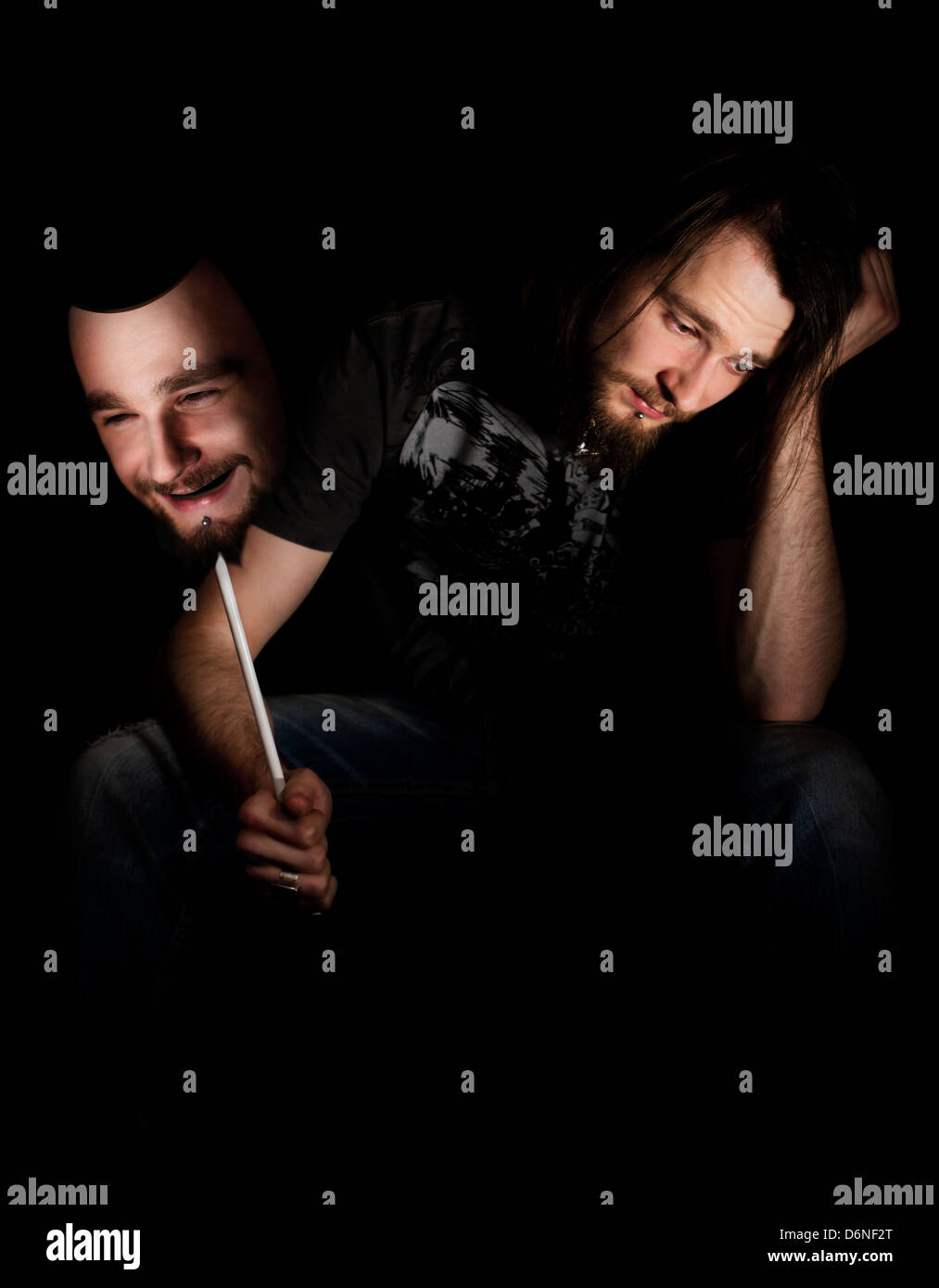 Download Mask Happy Sad Face High Resolution Stock Photography And Images Alamy PSD Mockup Templates