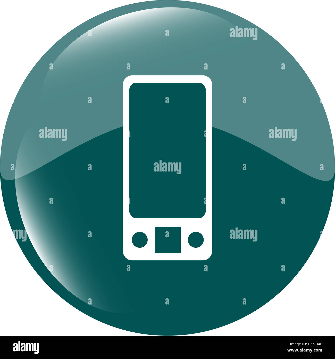 multimedia smart phone icon, button, graphic design element Stock Photo ...
