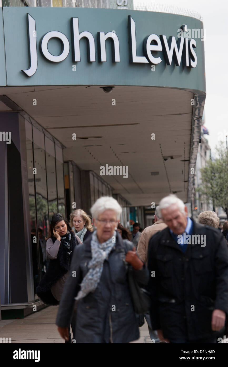 John Lewis department store Oxford street London Stock Photo Alamy