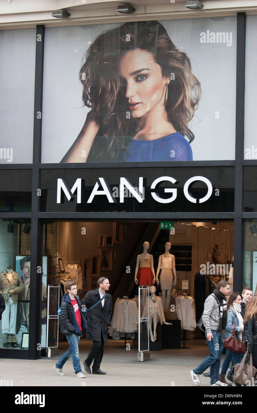 Mango shop Oxford street London Stock Photo