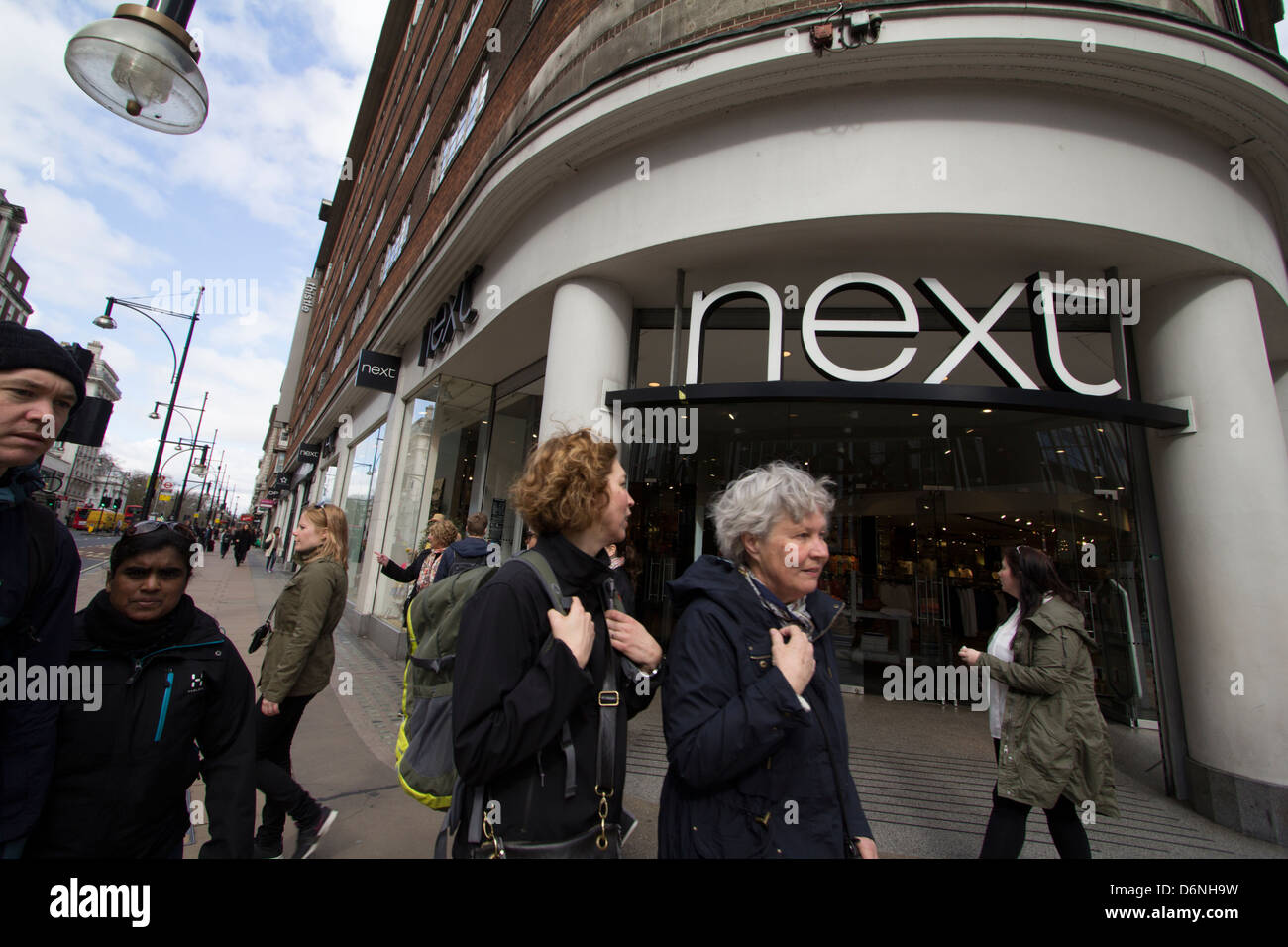 next retail clothing store Oxford street London Stock Photo