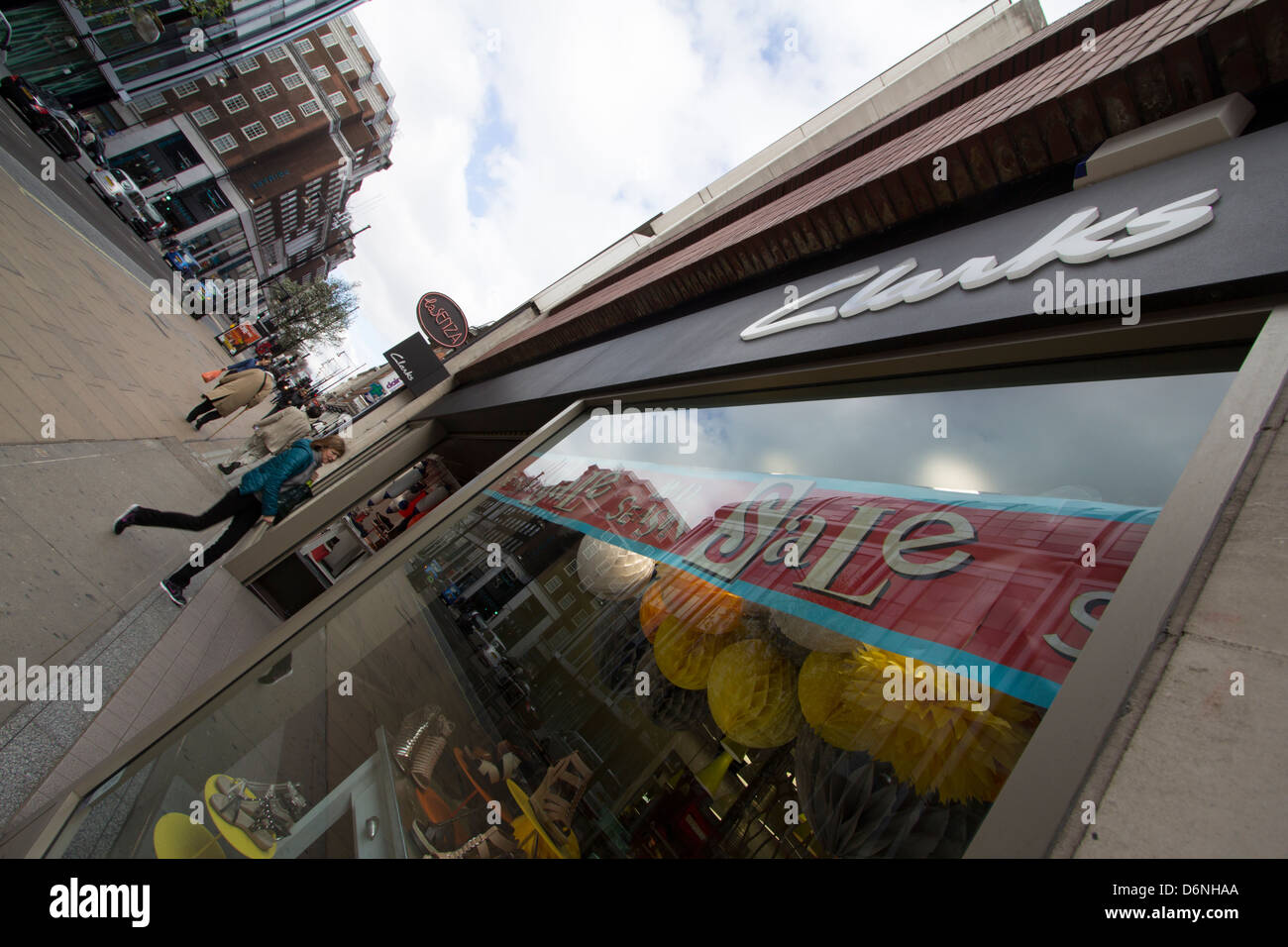 Clarks shoe shop Oxford street London Stock Photo