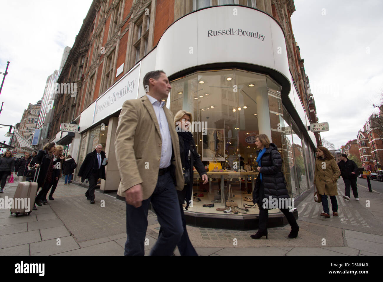 Russsel Bromley Oxford street London Stock Photo
