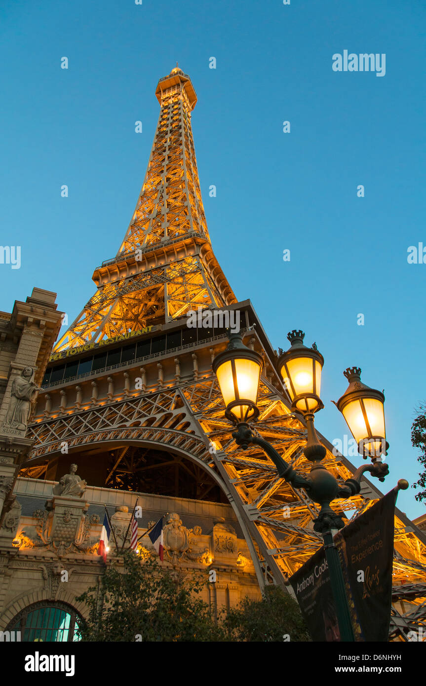 Eiffel Tower, Paris Casino Stock Photo