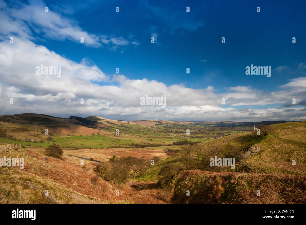 Landscape in the Peak District National Park Stock Photo