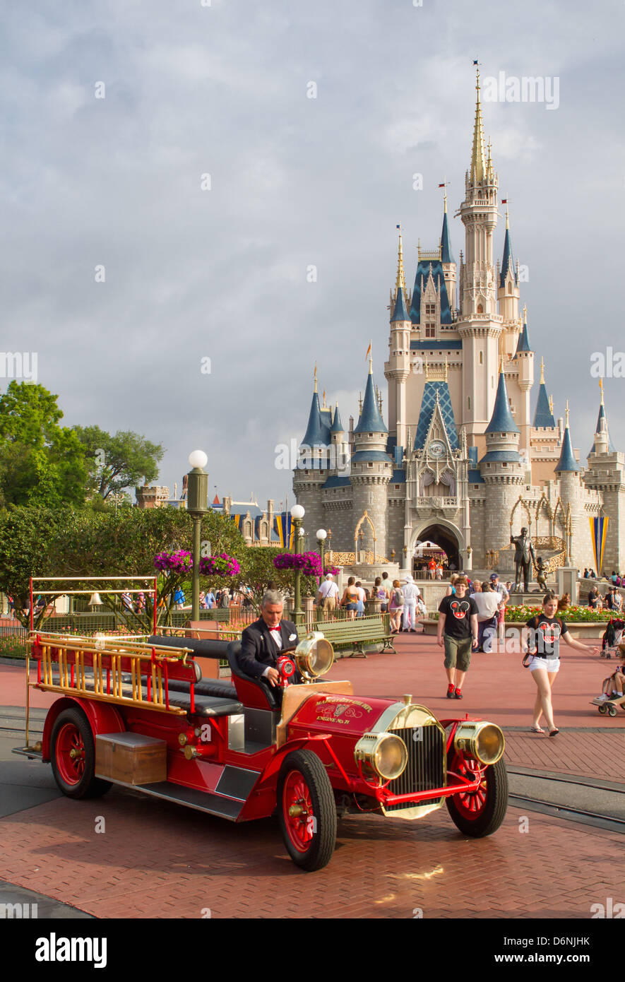 Cinderellas Castle in Walt Disney World Resort in Orlando, Florida. Stock Photo