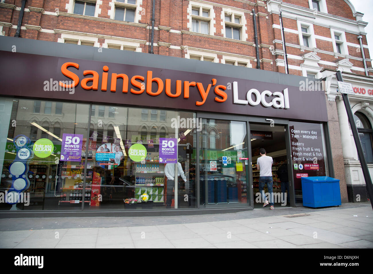 Sainsbury's Local in North London Stroud Green Stock Photo Alamy