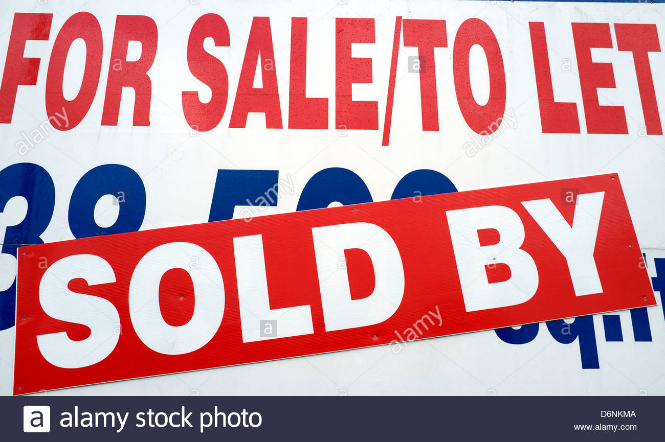 Property Sold Sign High Resolution Stock Photography and Images Alamy