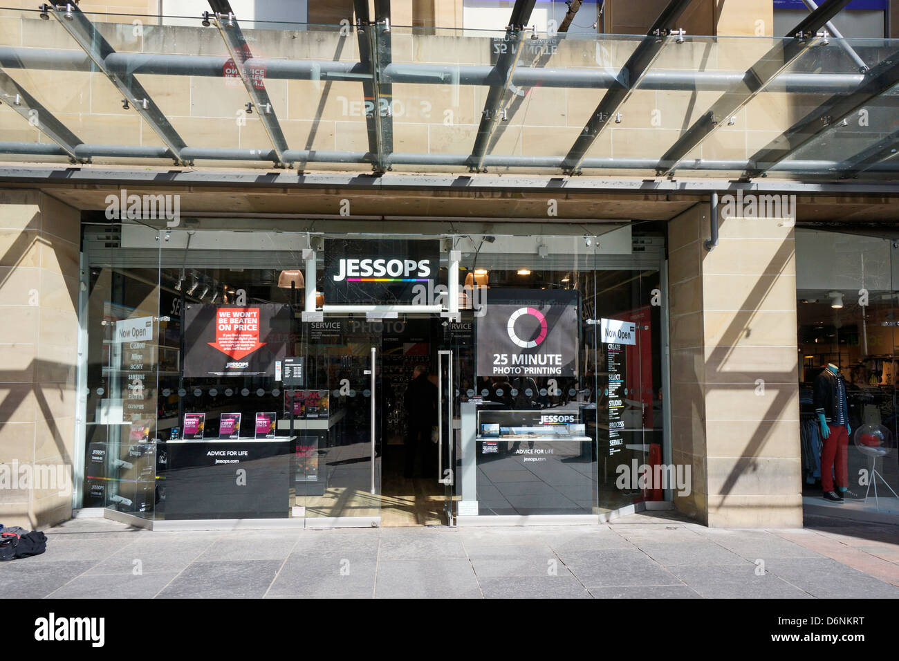 Newly opened Jessops shop in Sauchiehall Street Glasgow Scotland by Glasgow Concert Hall Stock