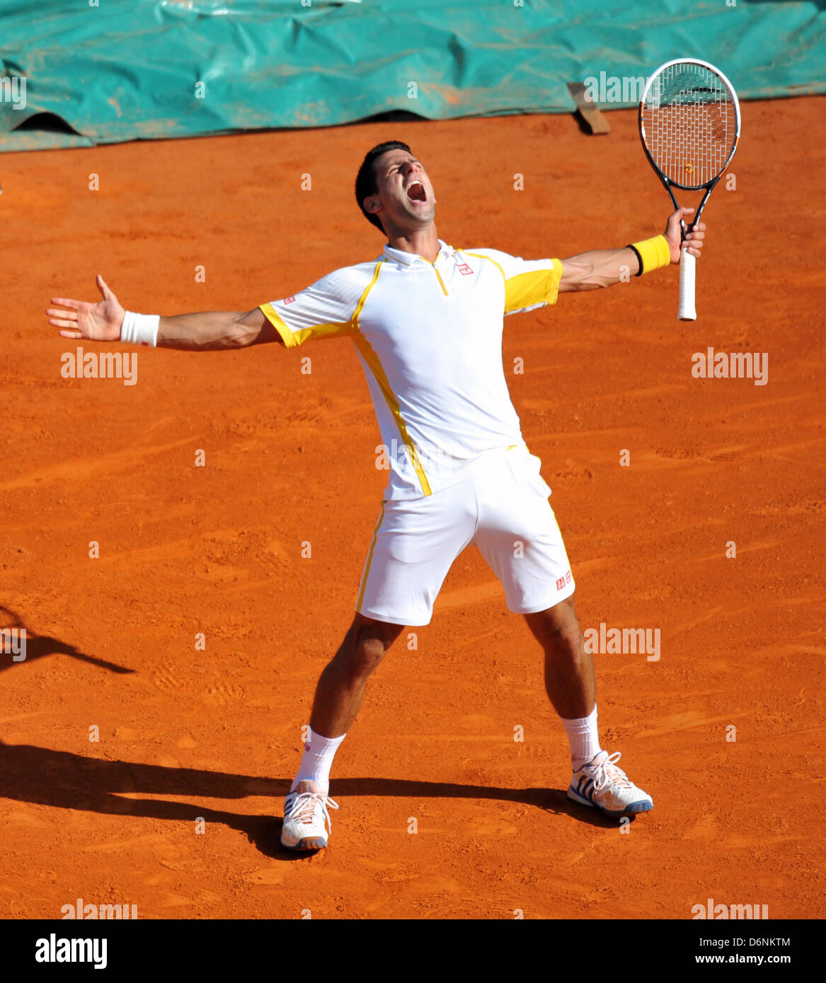 Monte Carlo, Monaco. 21st April, 2013. Rolex Masters Tennis - Final. Rafael  Nadal (Spain) v Novak Djokovic (