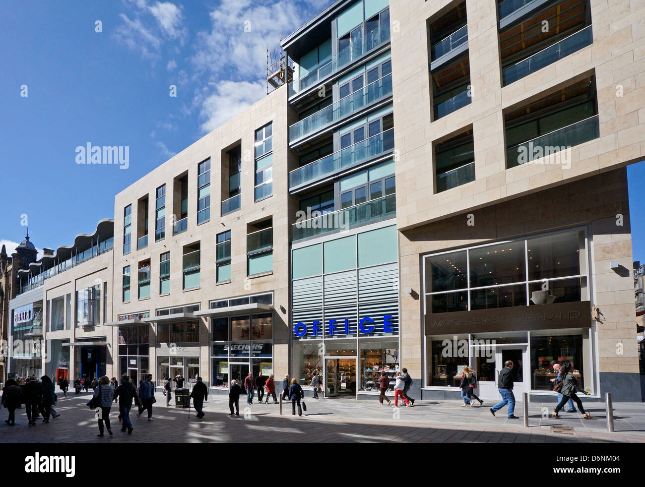 New shopping development at 185-221 Buchanan Street Glasgow Scotland. Stock Photo