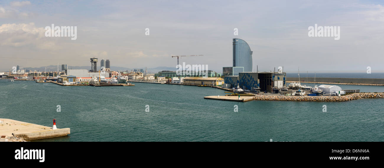 Port of Barcelona (Catalonia, Catalunya, Spain) Stock Photo