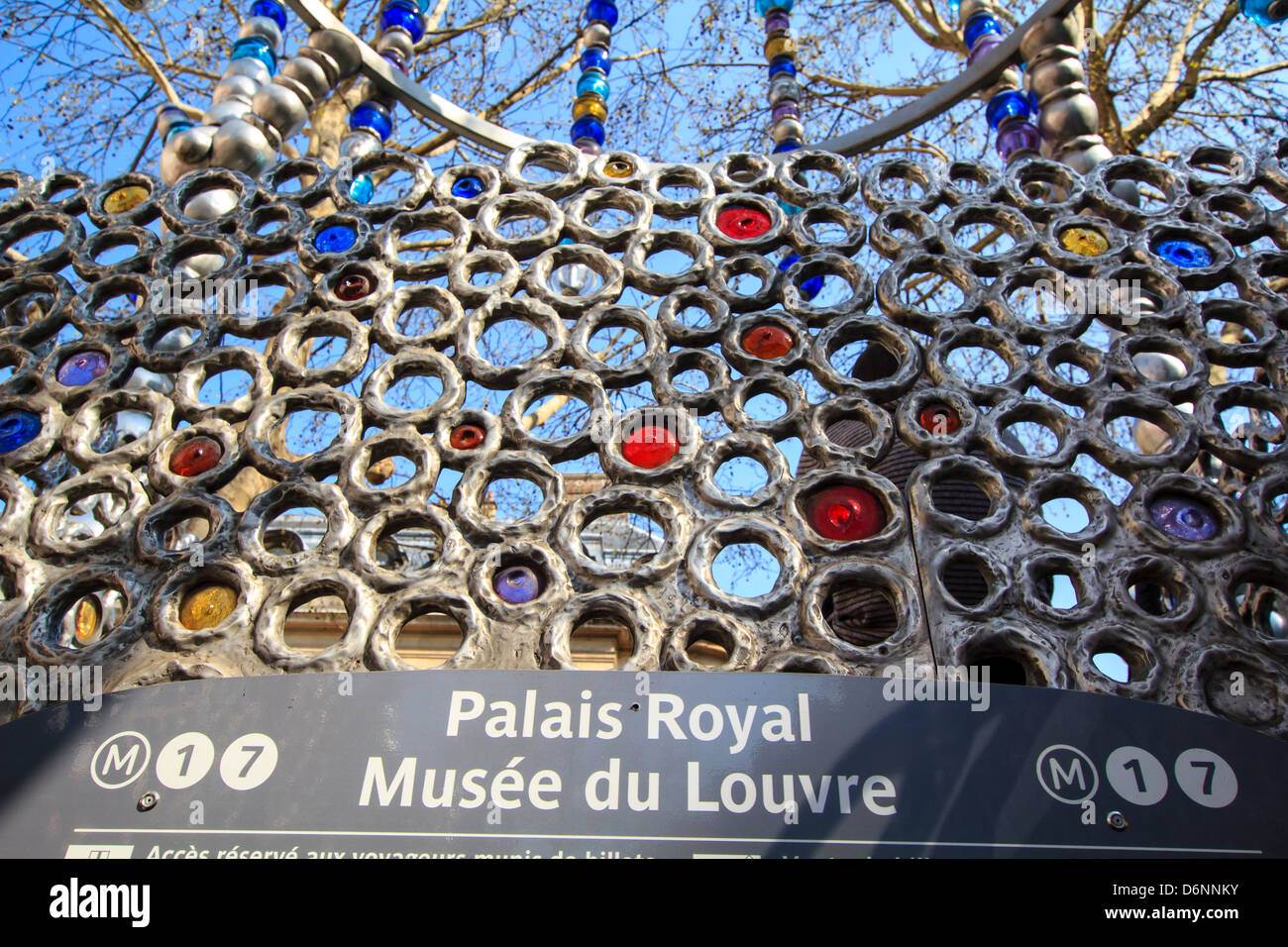 Palais Royal subway entrance, place Colette, Paris, France Stock Photo