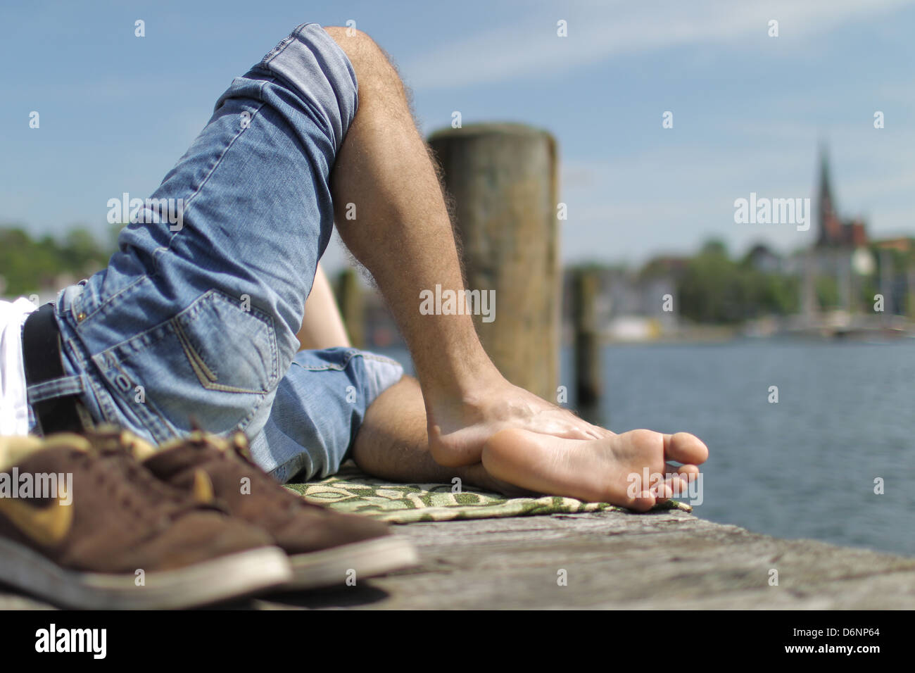 Flensburg, Germany, a pair of the Flensburg Harbour Museum Stock Photo