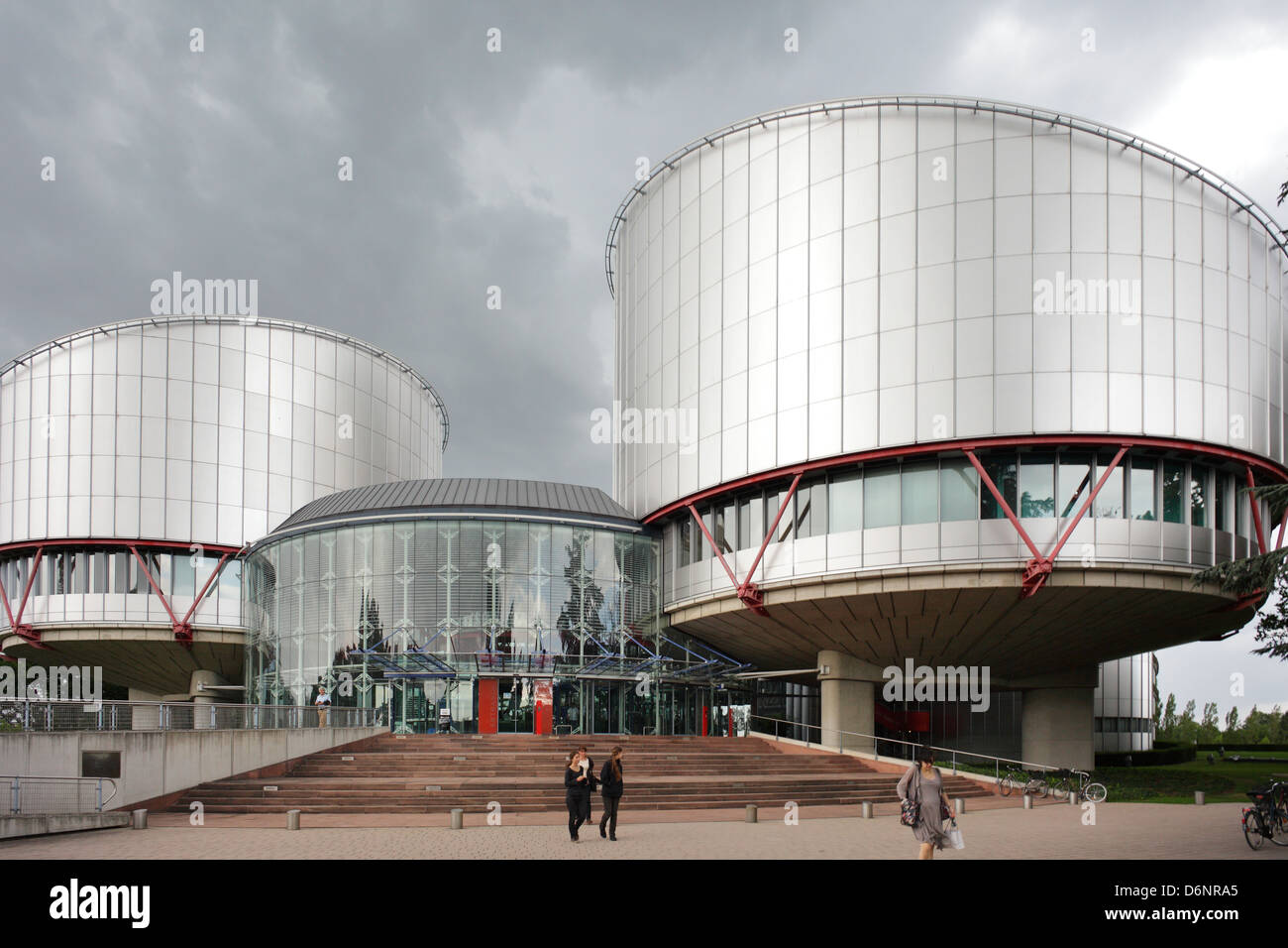 Strasbourg, France, entrance to the European court of Human Rights Stock Photo