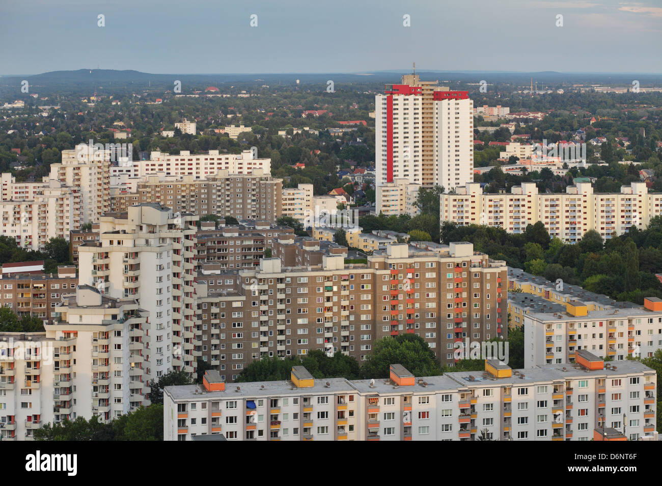Berlin, Germany, Gropius survey of the city in the evening light Stock Photo