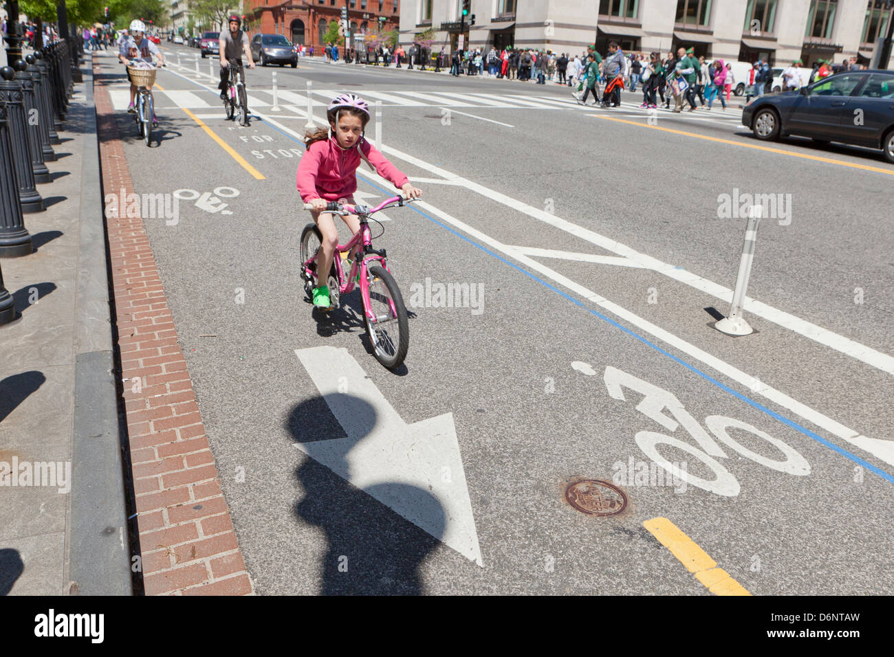 Designated bike lane hi res stock photography and images Alamy