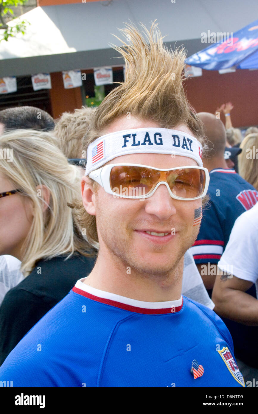 Young Man Sporting Spiked Hair Grand Old Day Festival St Paul