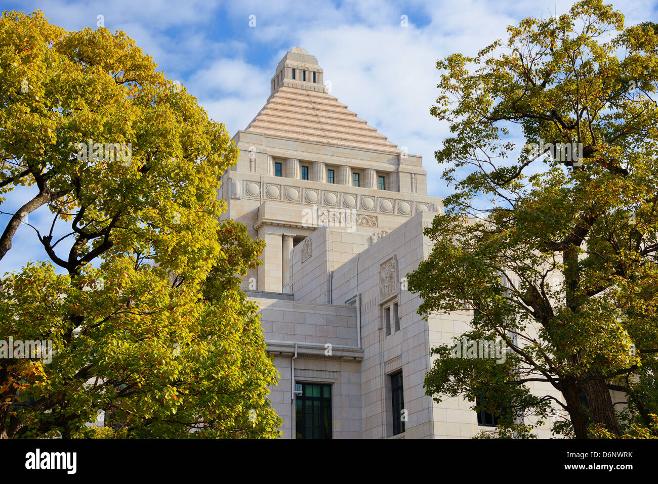 National Diet House of Japan. Stock Photo