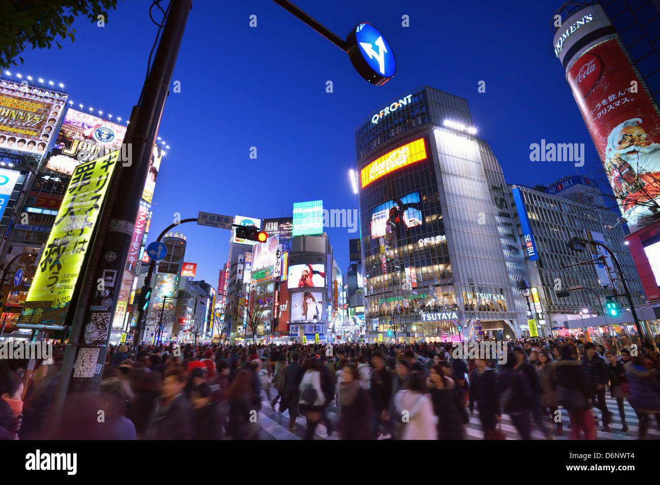 Shibuya Crossing in Tokyo, Japan. Stock Photo