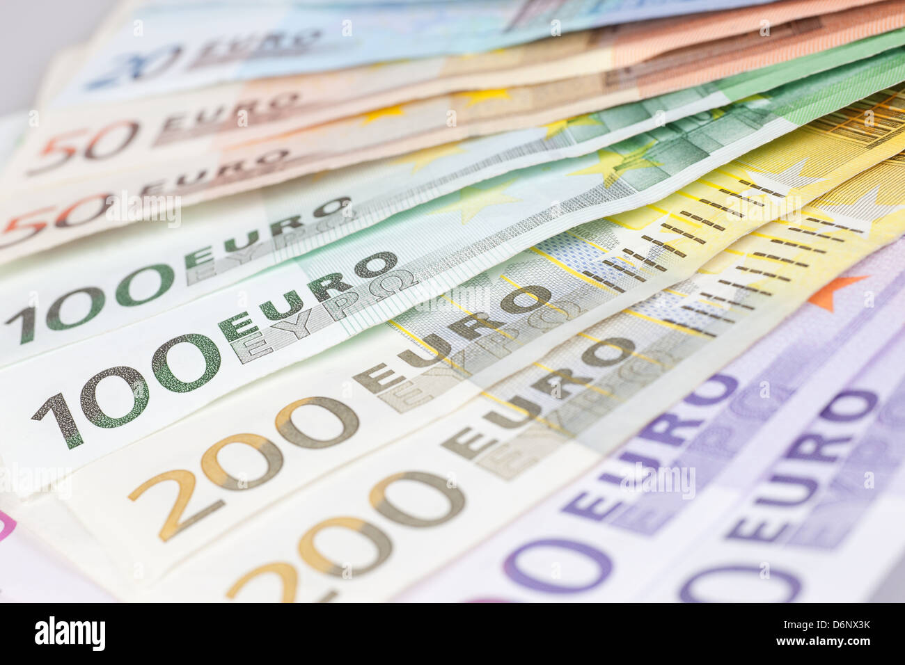 Berlin, Germany, Euro notes Stock Photo