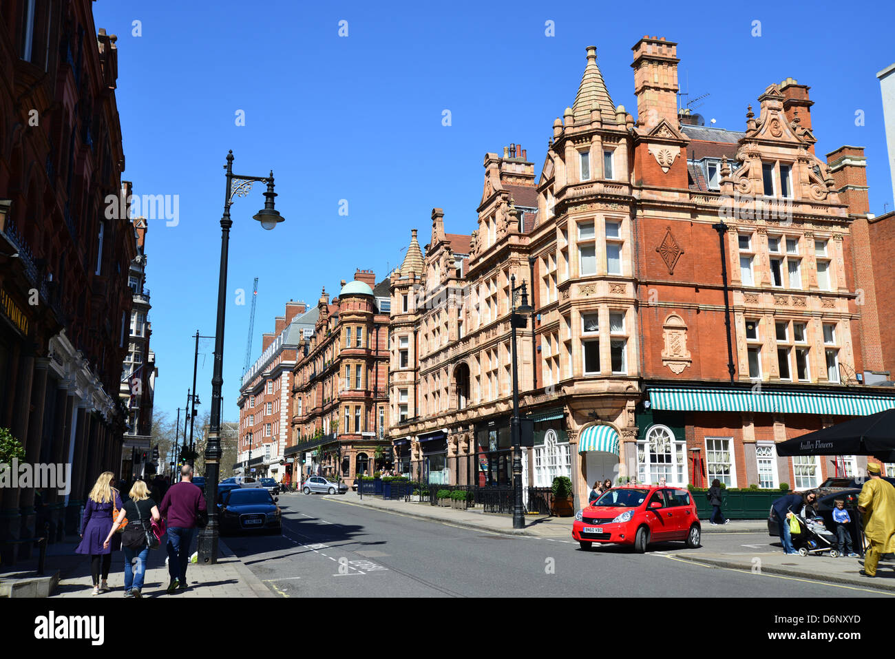 Street scene, South Audley Street, Mayfair, City of Westminster, London