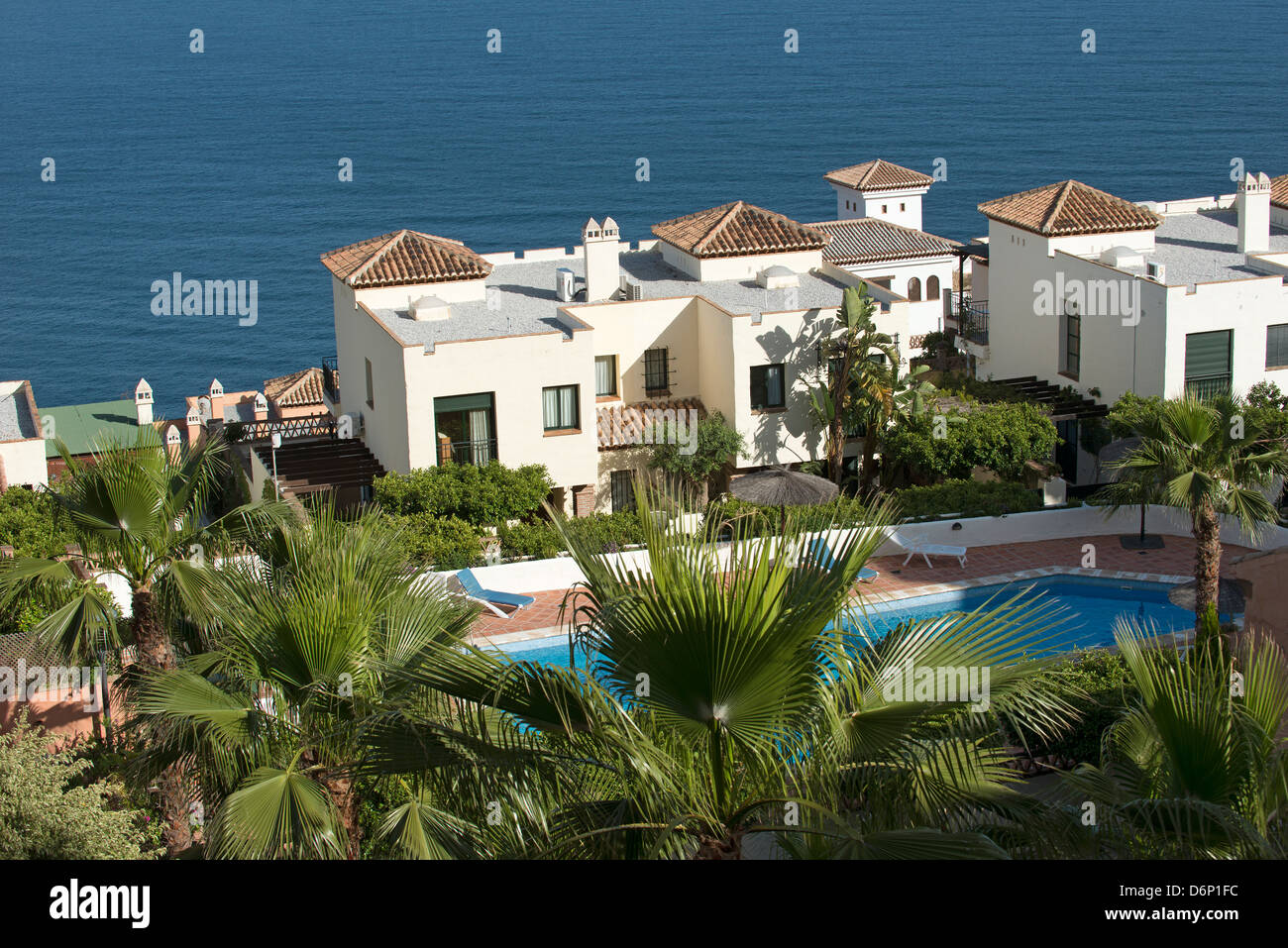 Spanish villas overlook the Mediterranean Sea at La Herradura Southern ...