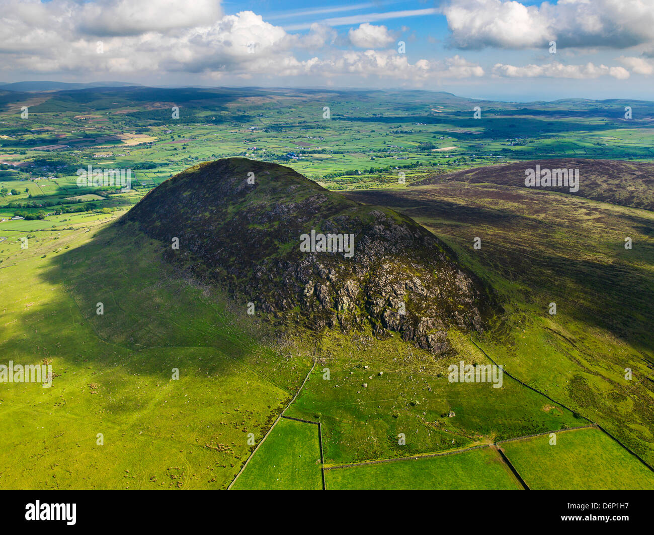 Aerial Slemish Mountain Co. Antrim Northern Ireland Stock Photo Alamy