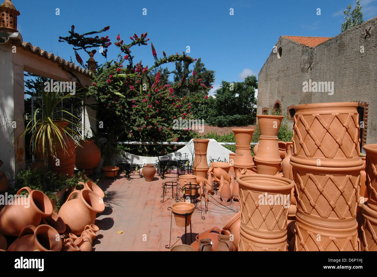 Pottery Algarve Portugal Stock Photo Alamy