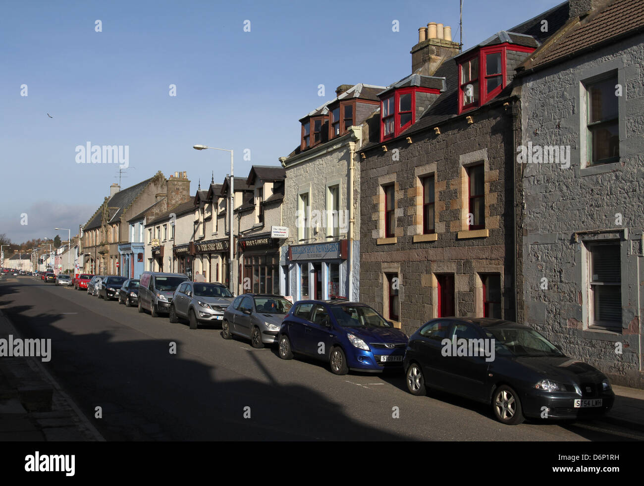 Newburgh street scene Fife Scotland April 2013 Stock Photo Alamy