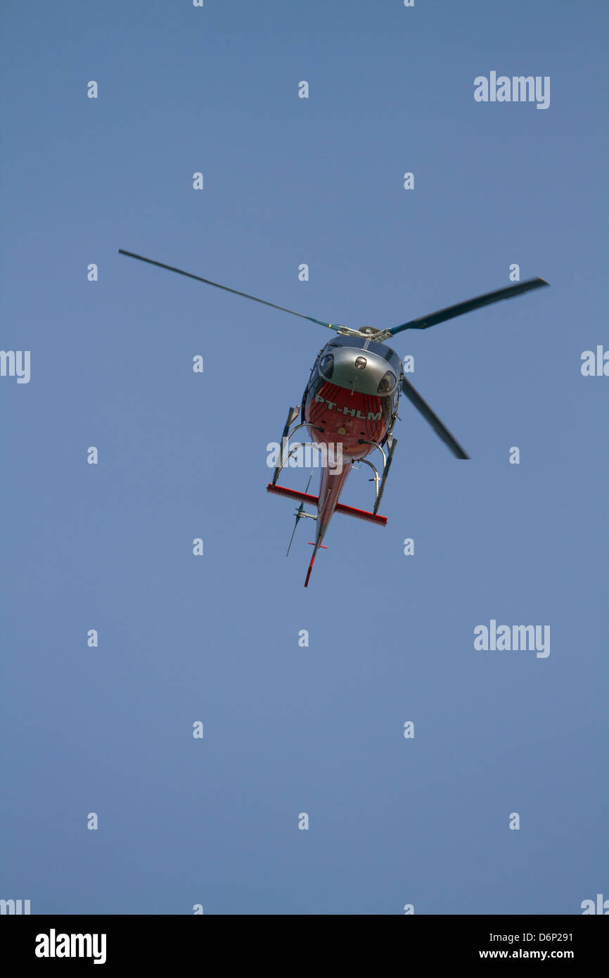 Red Bottom Helicopter 2 Stock Photo