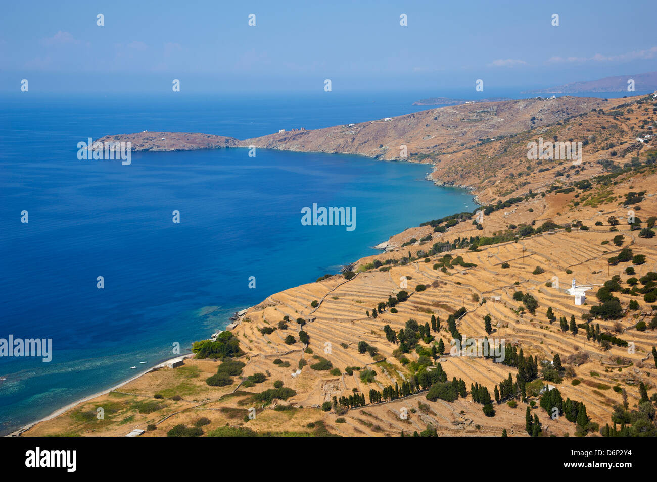 Batsi Bay, Andros Island, Cyclades, Greek Islands, Greece, Europe Stock