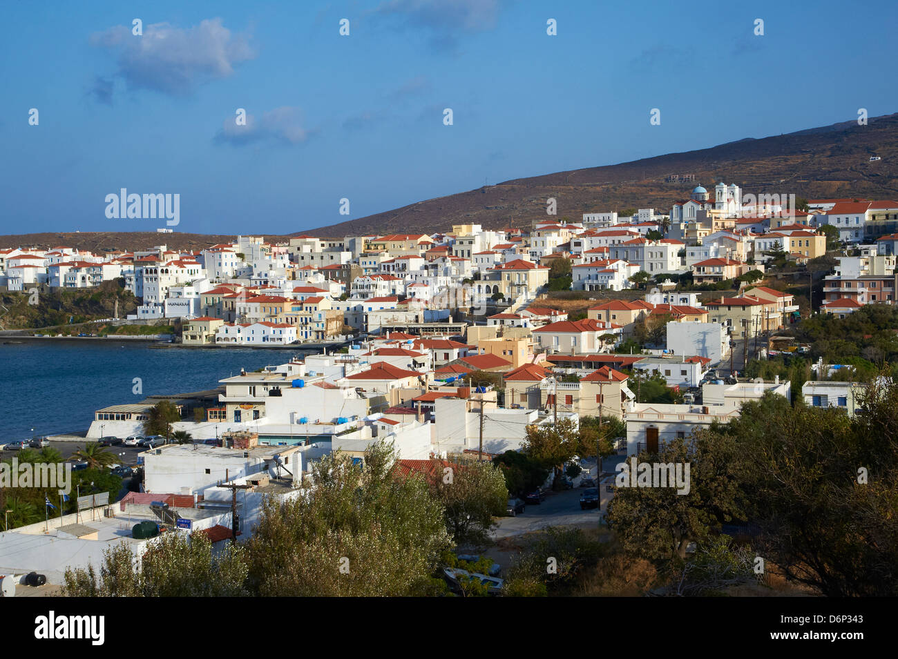 Hora, Andros island, Cyclades, Greek Islands, Greece, Europe Stock Photo