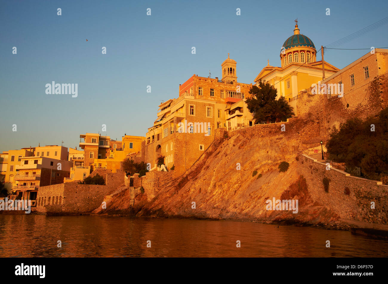 Ermoupoli (Khora), Syros Island, Cyclades, Greek Islands, Greece, Europe Stock Photo